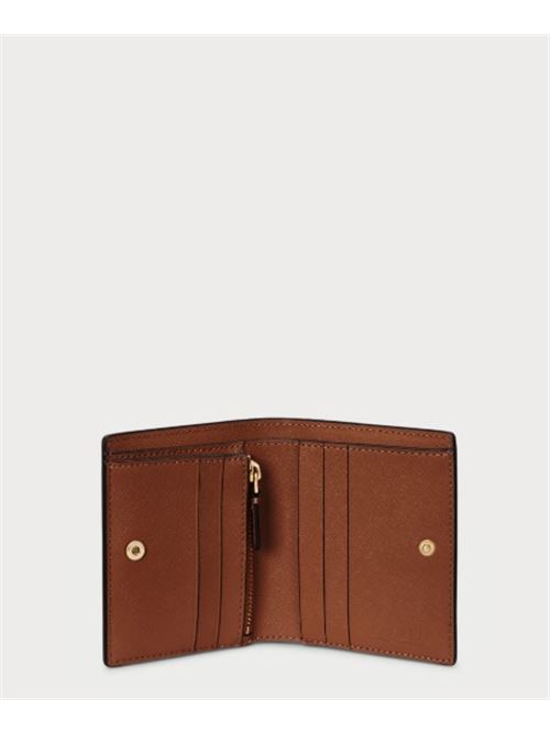 Portafoglio da donna in pelle LAUREN RALPH LAUREN | CMPCT WALLET.TAN